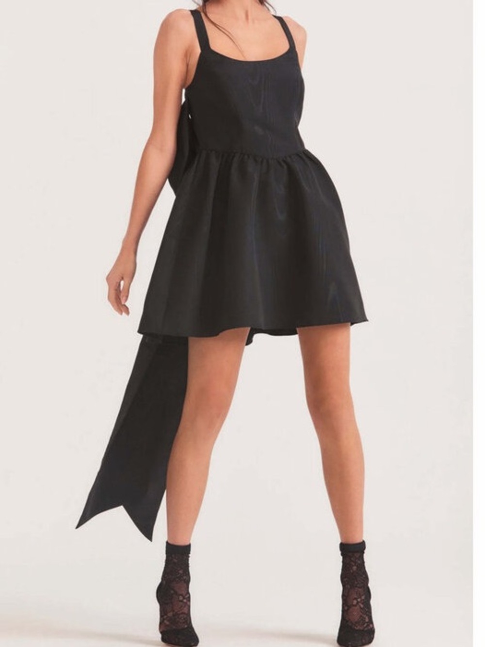 LoveShackFancy Spin Mini Dress with  Back Sash bow size 0